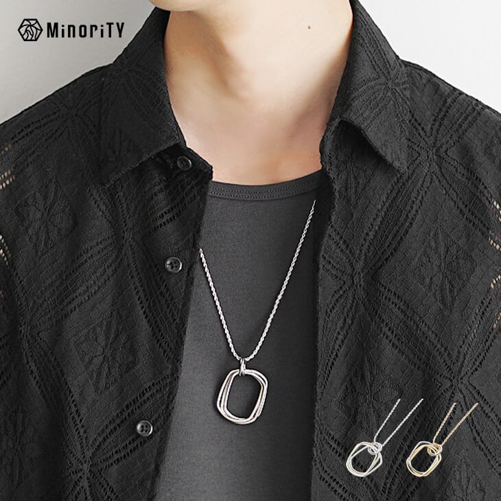 フレームリングネックレス