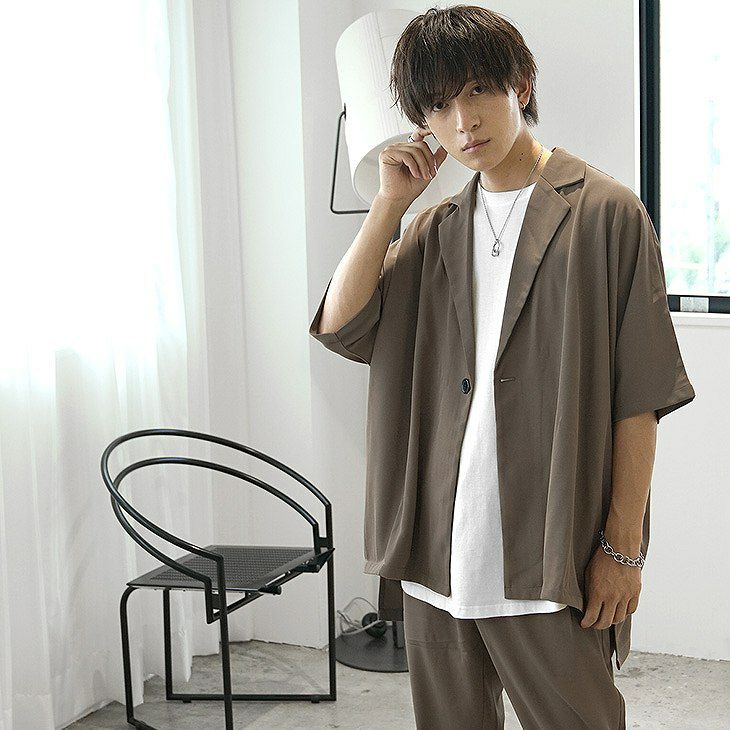 シャツジャケットメンズコーデ