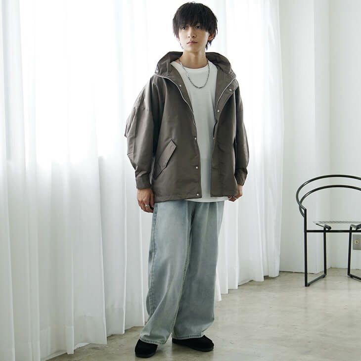 デニムパンツ着回しコーデ