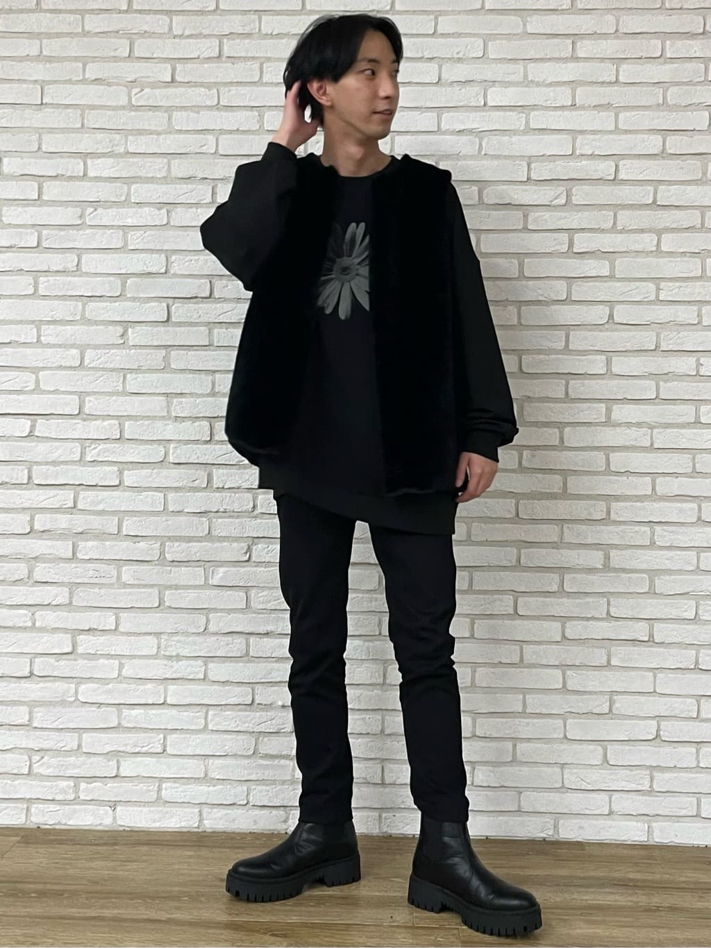 低身長細身メンズコーデ