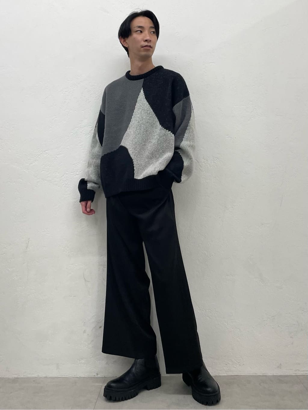 低身長細身メンズコーデ