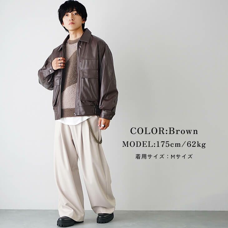 ヴィンテージライク・レザーコーデ