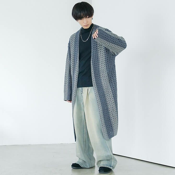クロシェ編みリラックスコーデ
