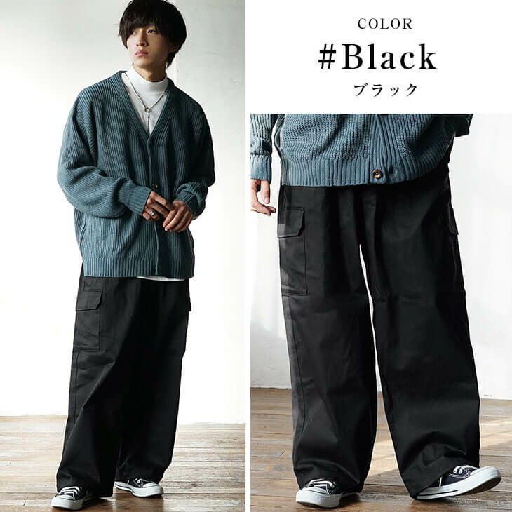 春カーゴパンツコーデ