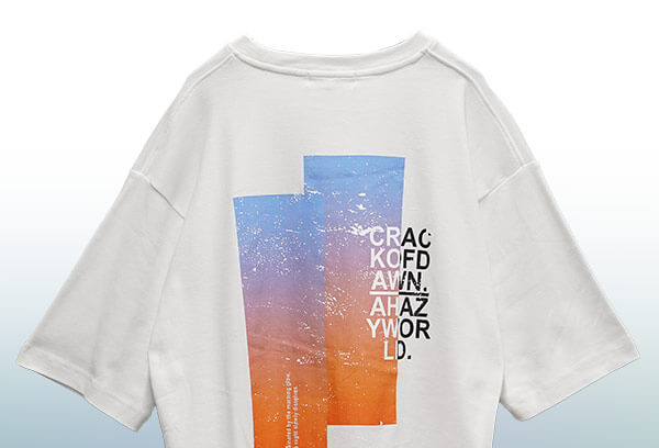 グラデーションプリントTシャツ