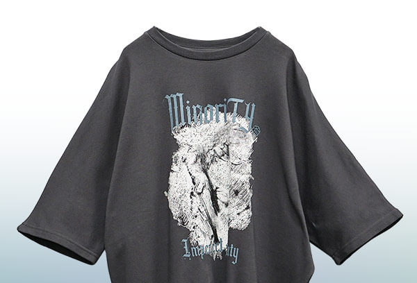 ドルマンヴィンテージロックプリントTシャツ