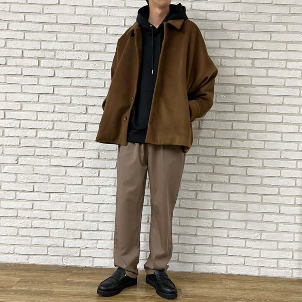 アウターで印象を変える