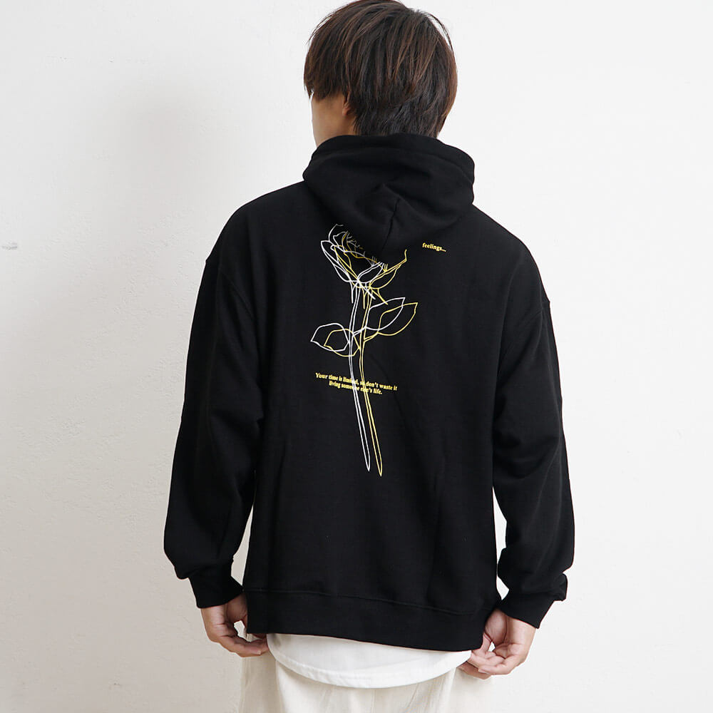 プリントパーカー