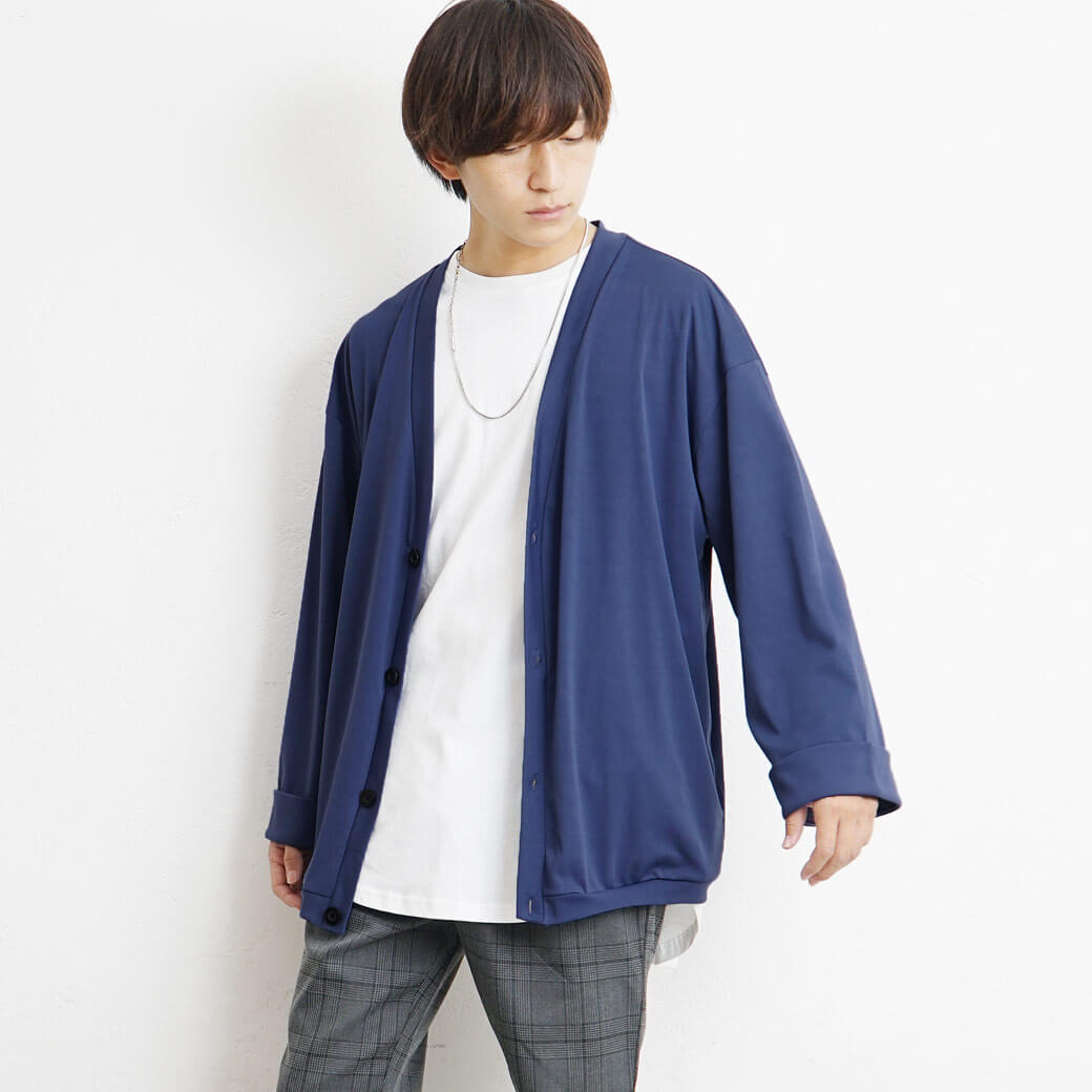 ロールアップカーディガン