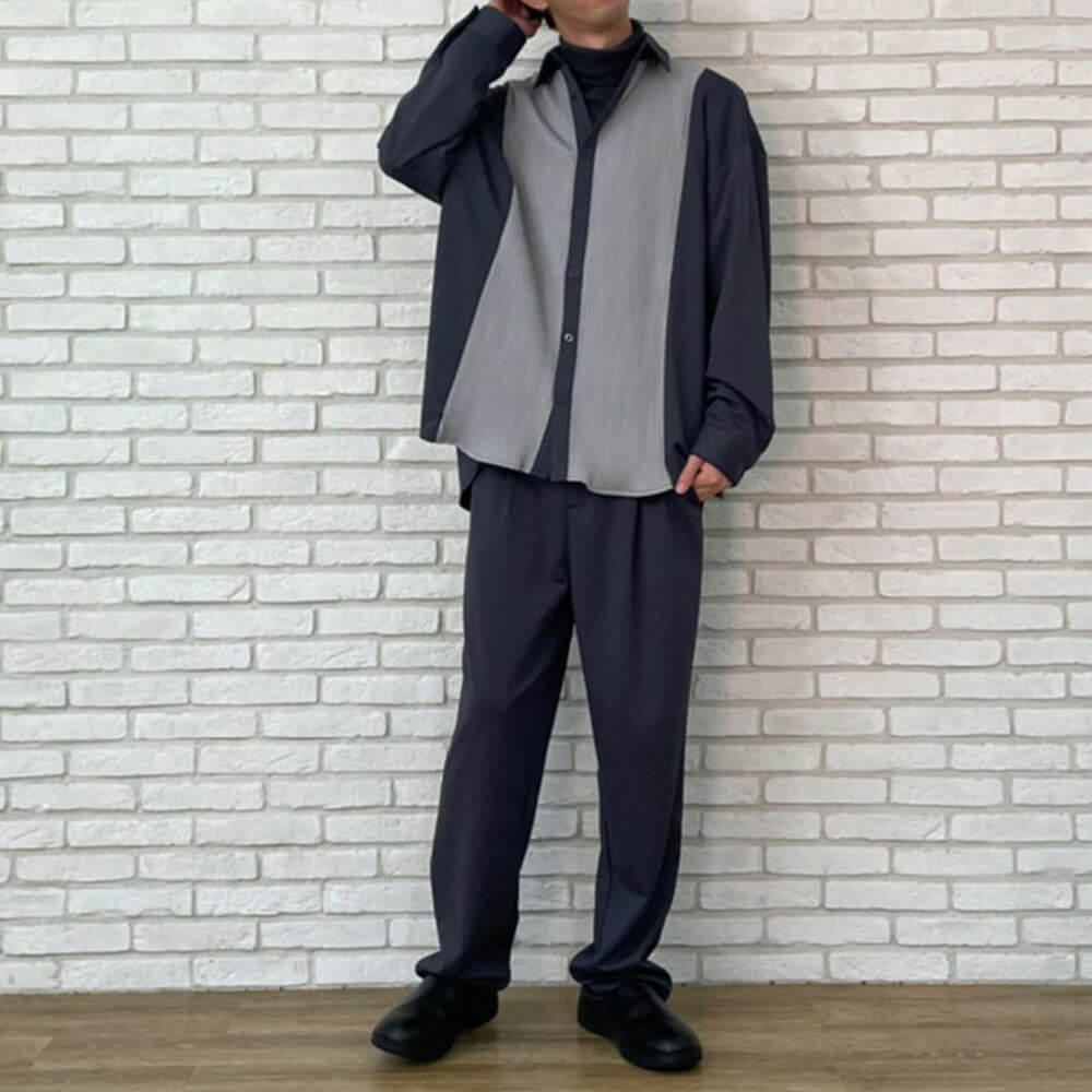 タートルネック×セットアップ