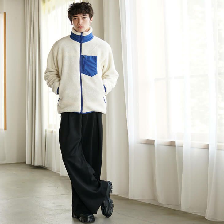 タックパンツメンズコーデ