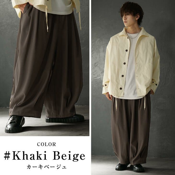 タックパンツメンズコーデ