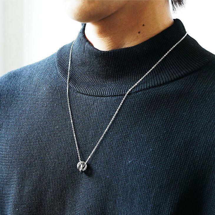 ダブルリングタイニーネックレス