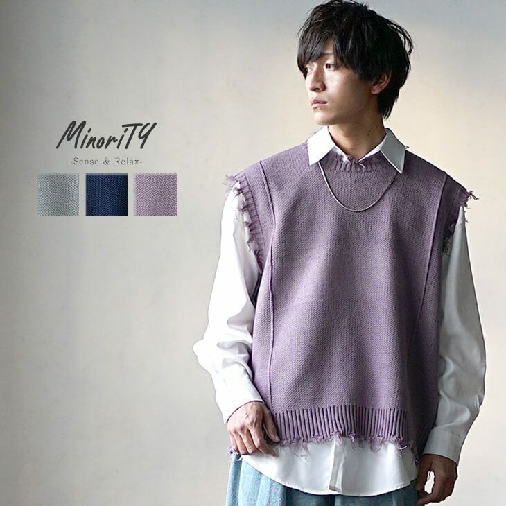 apstudio ダメージニットベスト YOHJI YAMAMOTO ダメージニットベスト | HUES 福岡セレクトショップ