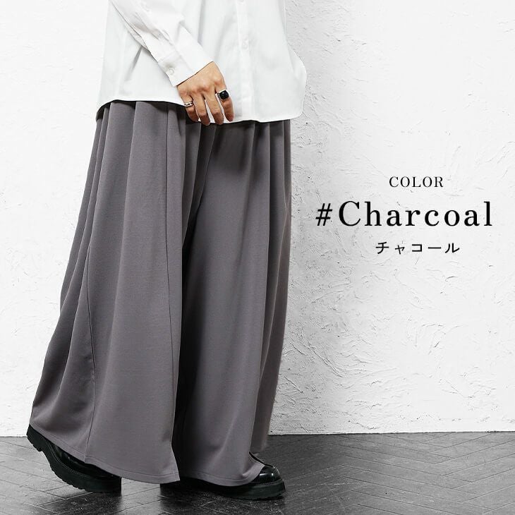 タックワイドバギーハカマパンツ