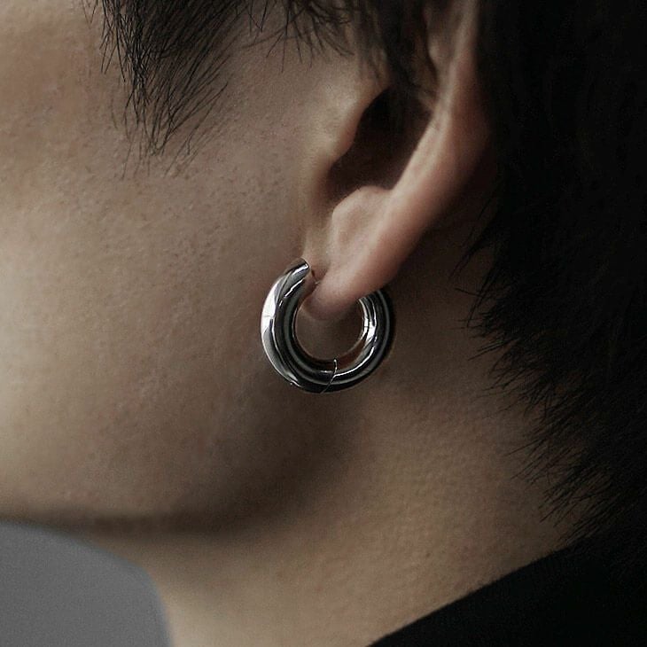 Brodiaea】選べるシルバーフープピアス