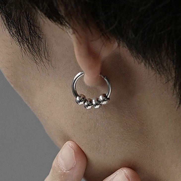 Brodiaea】選べるシルバーフープピアス