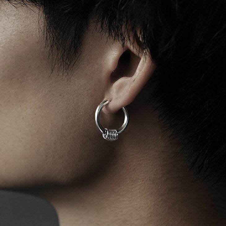 Brodiaea】選べるシルバーフープピアス