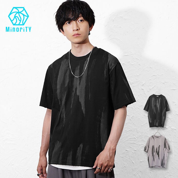 ペインティングオーバーサイズTシャツ